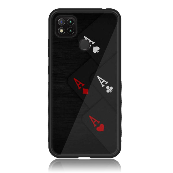 Xiaomi Redmi 9C/ 10A  - Black Art Design 5 - Premium Printed Glass soft Bumper shock Proof Case CS-10084 CS-23937