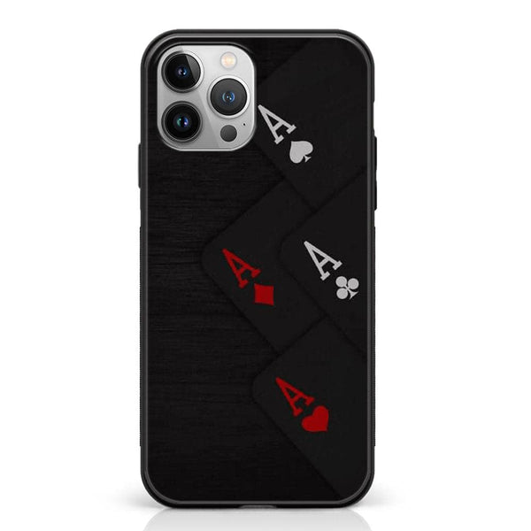 iPhone 12 Pro- Black Art Design 5  - Premium Metal Printed soft Bumper shock Proof Case  CS-31779