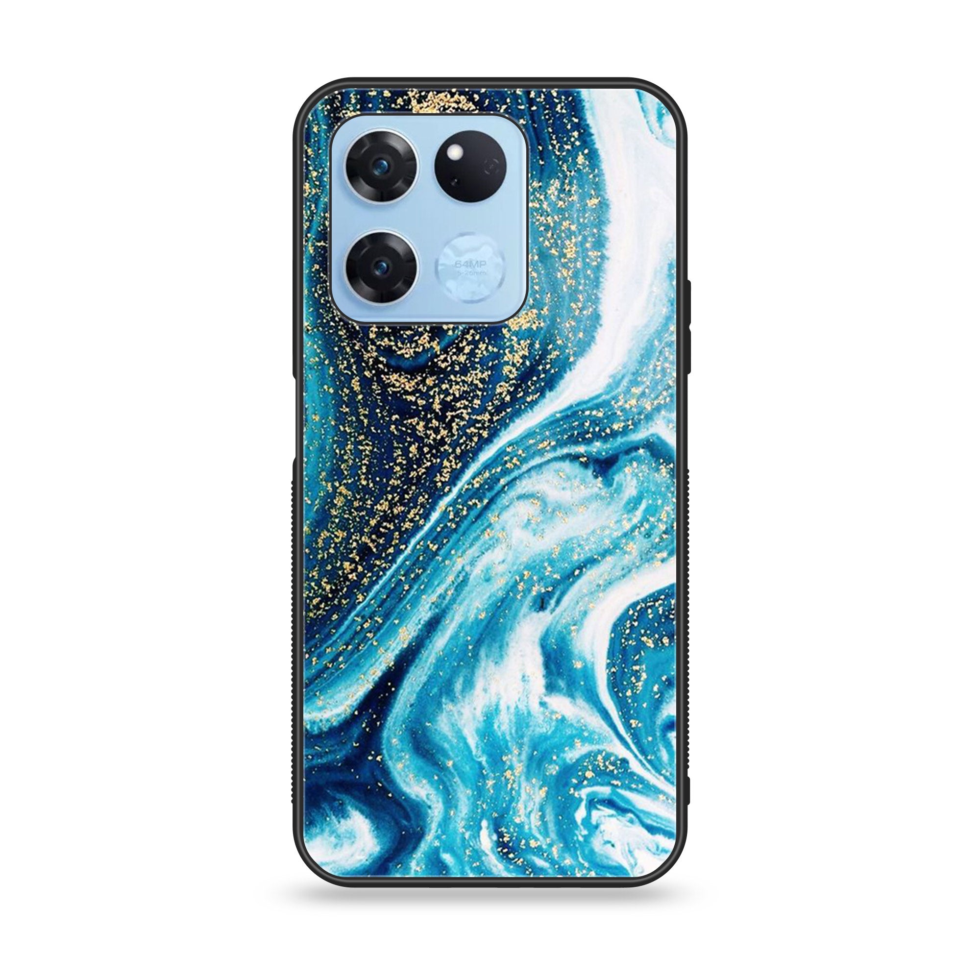 OnePlus Ace Racing - Blue Marble Series - Premium Printed Glass soft Bumper shock Proof Case