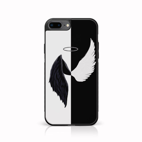 iPhone 7Plus- Angel Wings 2.0  Design 5 - Premium Printed Glass soft Bumper shock Proof Case CS-7951 CS-9783