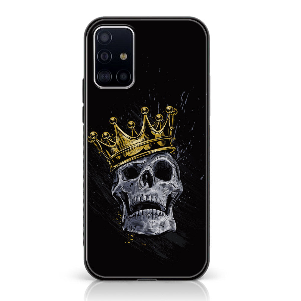 Samsung Galaxy A71 - King Series V 2.0  Series - Premium Printed Glass soft Bumper shock Proof Case