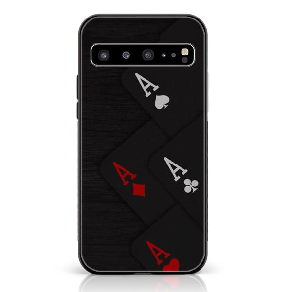 Samsung Galaxy S10 5G - Black Art Design 5  - Premium Printed Glass soft Bumper shock Proof Case CS-19526