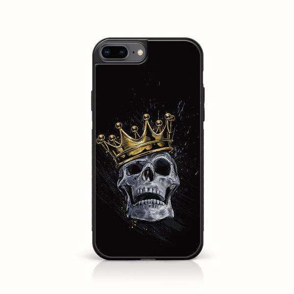 iPhone 8 Plus - King Series V 2.0 Design 5 - Premium Printed Glass soft Bumper shock Proof Case CS-19828 CS-19885