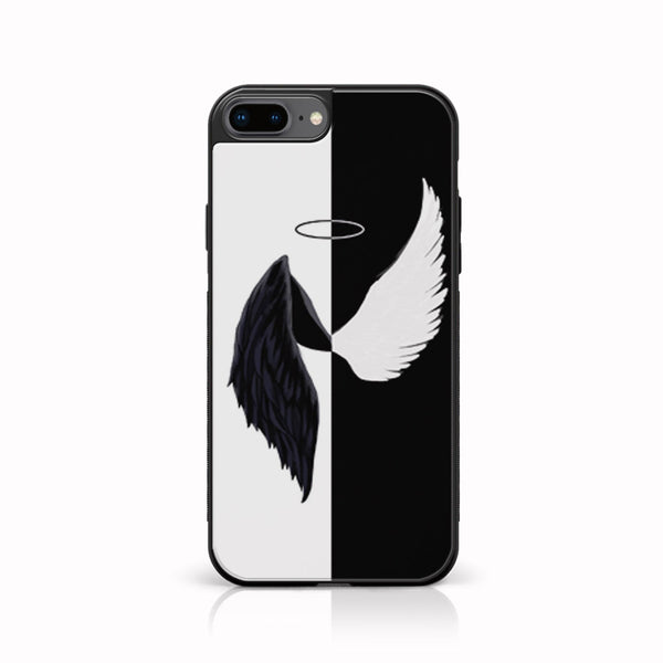 iPhone 7 Plus/8 Plus - Angel Wings 2.0 Design 5 - Premium Printed Glass soft Bumper shock Proof Case CS-21560