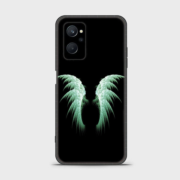 Realme 9i - Angel wings Series Design 5  - Premium Printed Glass soft Bumper shock Proof Case  CS-20411