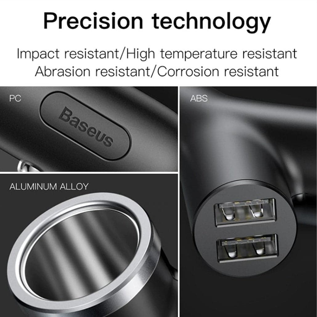 Baseus 40W Y Shape Fast Car Charger 3 in 1 - Phonecase.PK