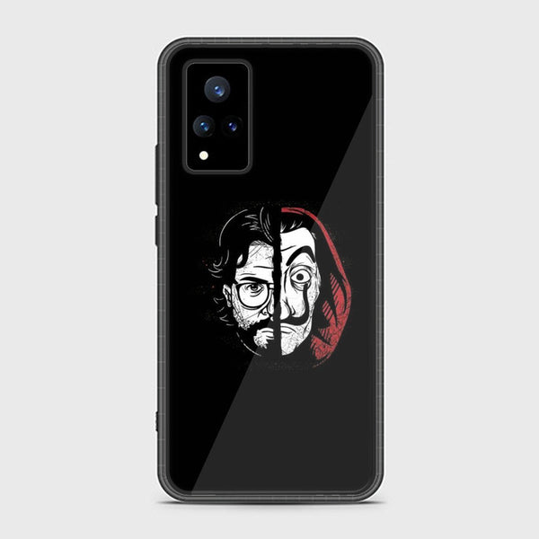 Vivo V21 - Money Heist S5 - Premium Printed Metal soft Bumper shock Proof Case CS-21100