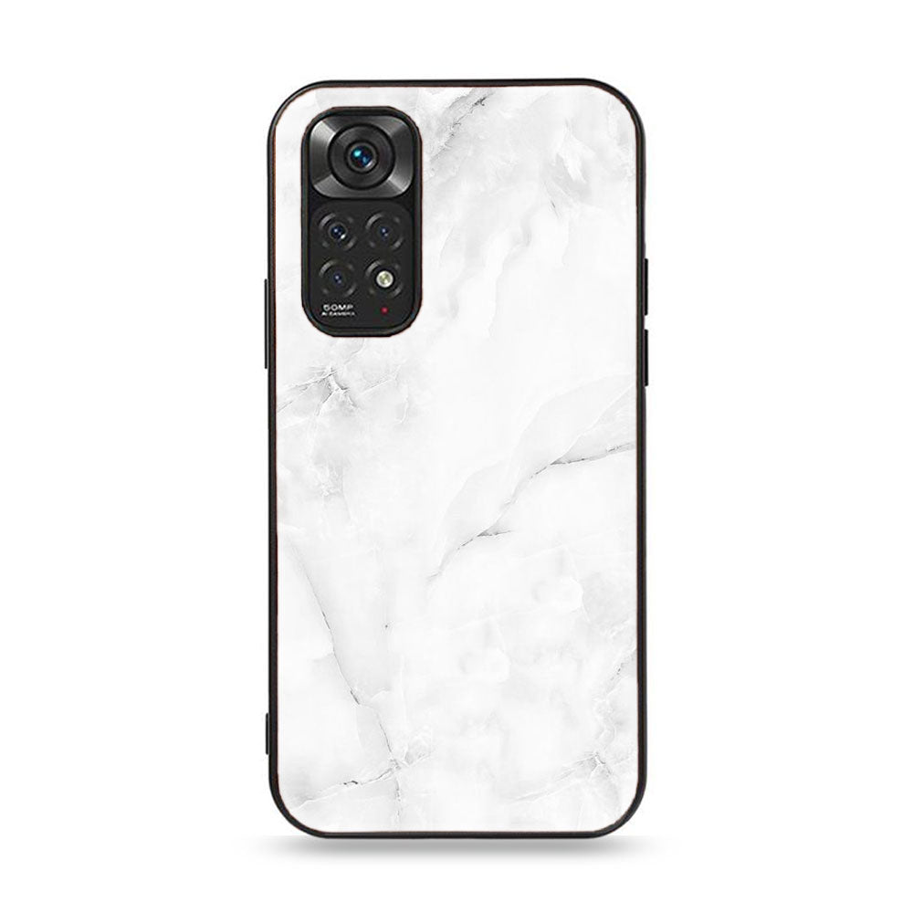 Xiaomi Redmi Note 11 Pro White Marble Series Premium Printed Glass soft Bumper shock Proof Case