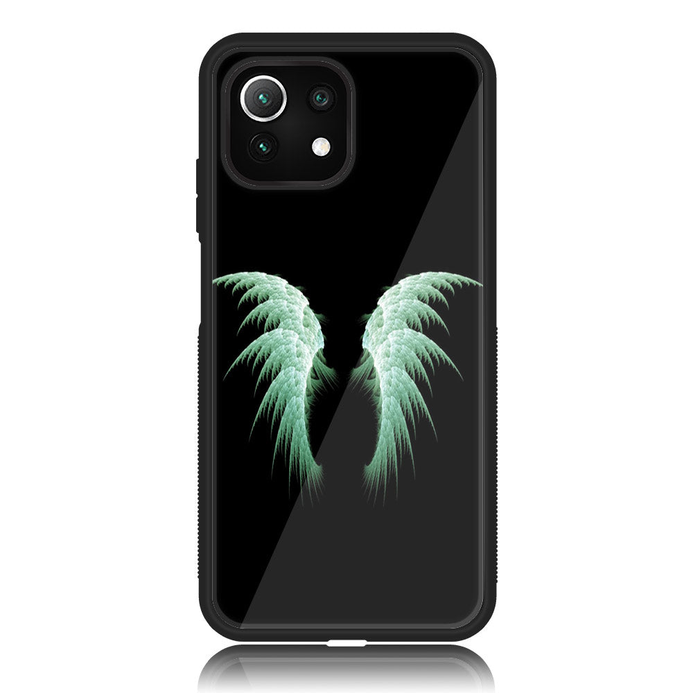 Xiaomi 11 Lite 5G NE - Angel Series - Premium Printed Glass soft Bumper shock Proof Case