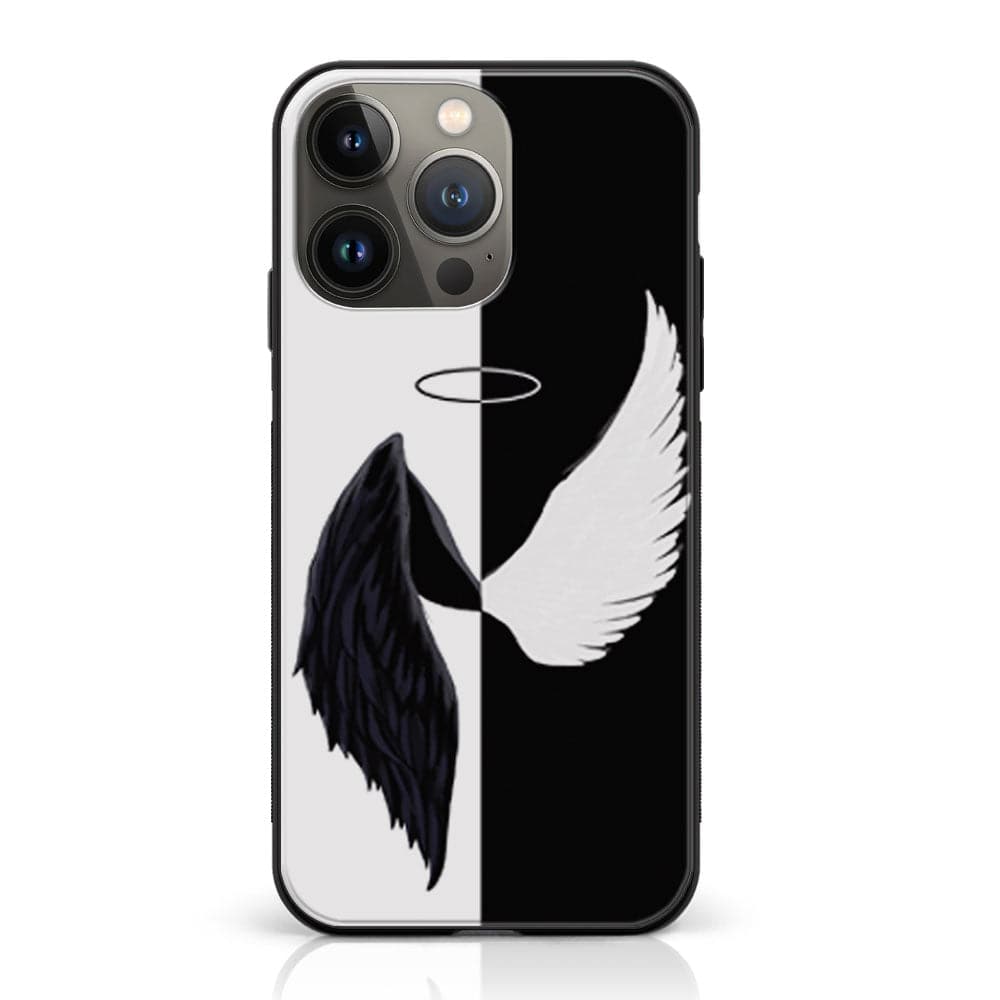 iPhone 12 Pro  - Angel Wings 2.0  Series - Premium Printed Glass soft Bumper shock Proof Case