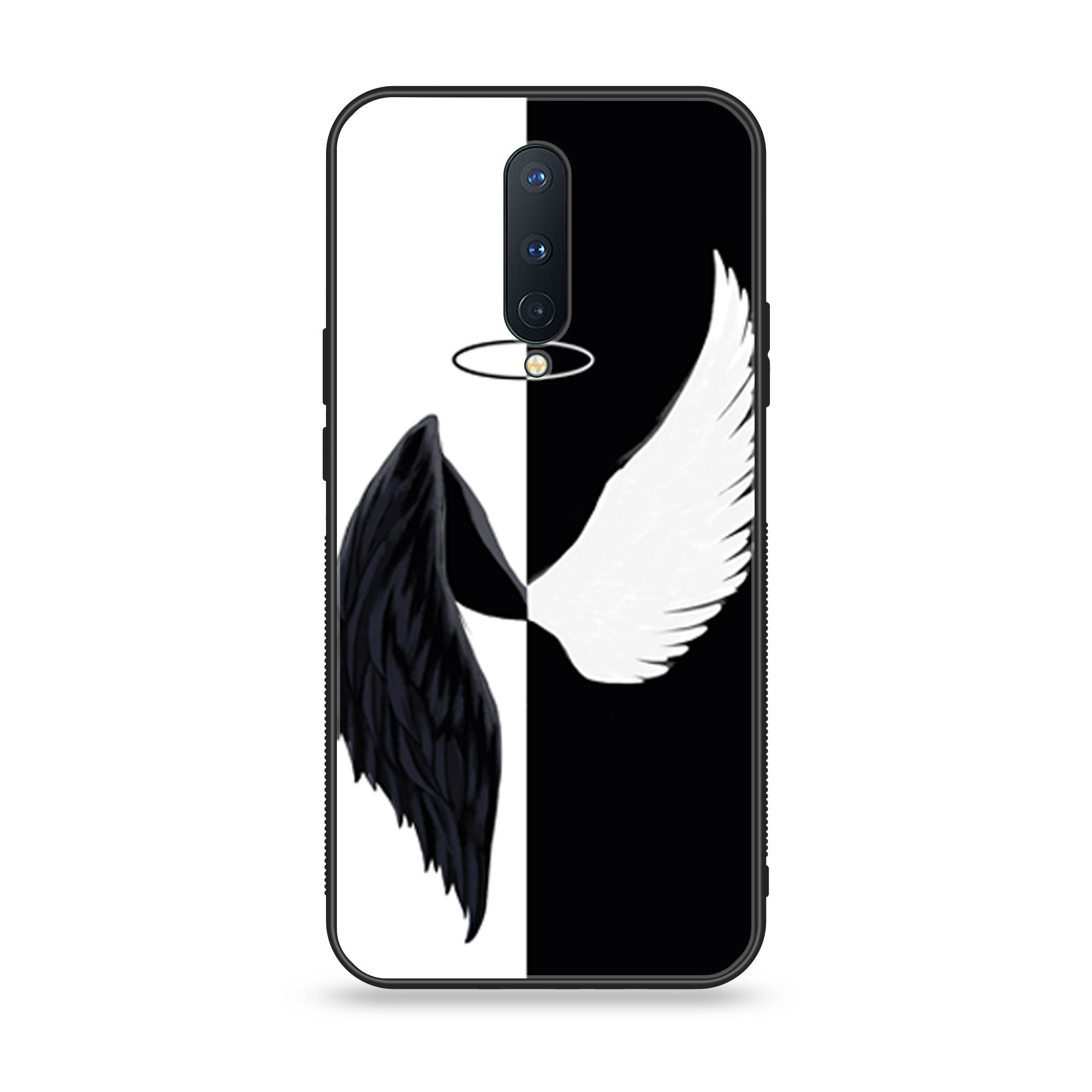 OnePlus 8 - Angel Wings 2.0 Series - Premium Printed Glass soft Bumper shock Proof Case