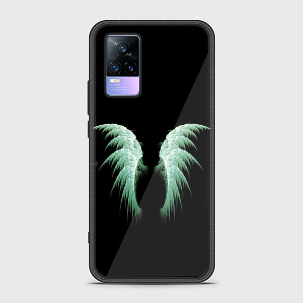 V21E / Y73 4G  - Angel Wings Design 5 - Premium Metal Printed soft Bumper shock Proof Case CS-30734