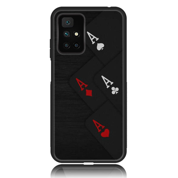 Redmi 10 4G/ Redmi 10 Prime  - Black Art Design 5 - Premium Printed Glass soft Bumper shock Proof Case CS-9738 CS-9739