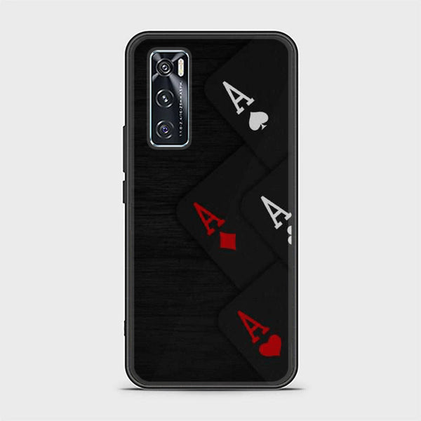 Vivo V20 SE Black Art Design 5  Premium Printed Glass soft Bumper shock Proof Case  CS-27912