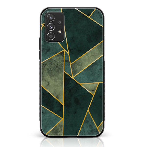 Samsung Galaxy A52 5G- Geometric Marble Design 5 - Premium Printed Glass soft Bumper shock Proof Case CS-20704