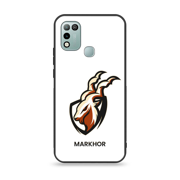 Infinix Hot 11 Play - Markhor Design 5 - Premium Printed Glass soft Bumper shock Proof Case CS-14605