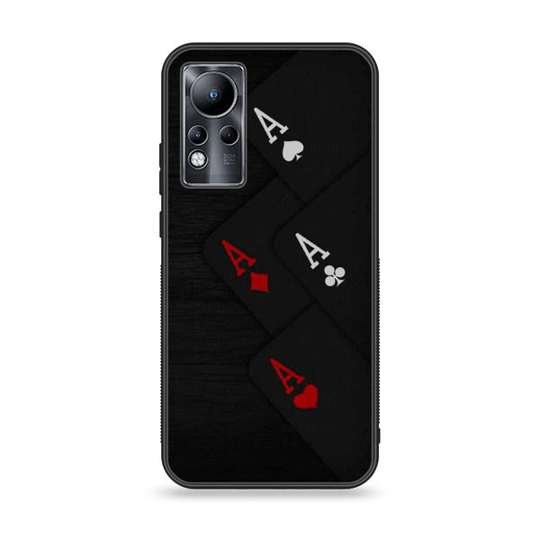 Infinix Note 11 - Black Art Design 5 - Premium Printed Glass soft Bumper shock Proof Case CS-8289