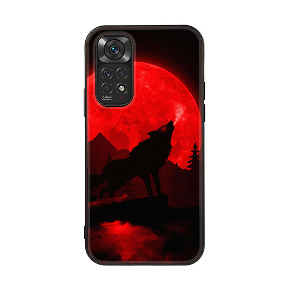 Xiaomi Redmi Note 11 Pro   Wolf  Series Premium Printed Glass soft Bumper shock Proof Case