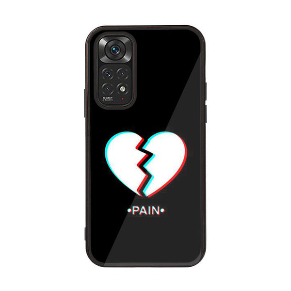 Xiaomi Redmi Note 11 Pro Heart Design 5 Premium Printed Glass soft Bumper shock Proof Case CS-19160