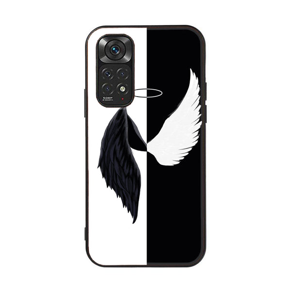 Xiaomi Redmi Note 11 Pro/Note 12 Pro  Angel Wings 2.0 Design 5 Premium Printed Glass soft Bumper shock Proof Case CS-10004