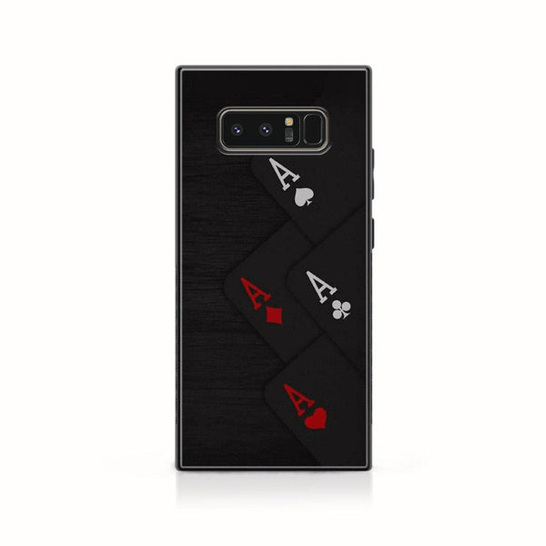 Samsung Galaxy Note 8 - Black Art  Design 5 - Premium Metal Printed soft Bumper shock Proof Case  CS-42606