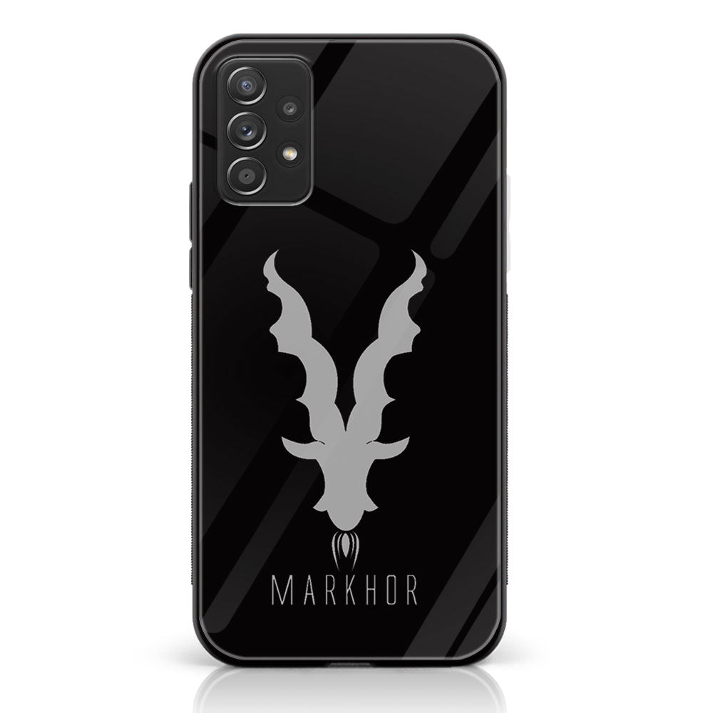 Samsung Galaxy A52 4G - Markhor Series - Premium Printed Glass soft Bumper shock Proof Case