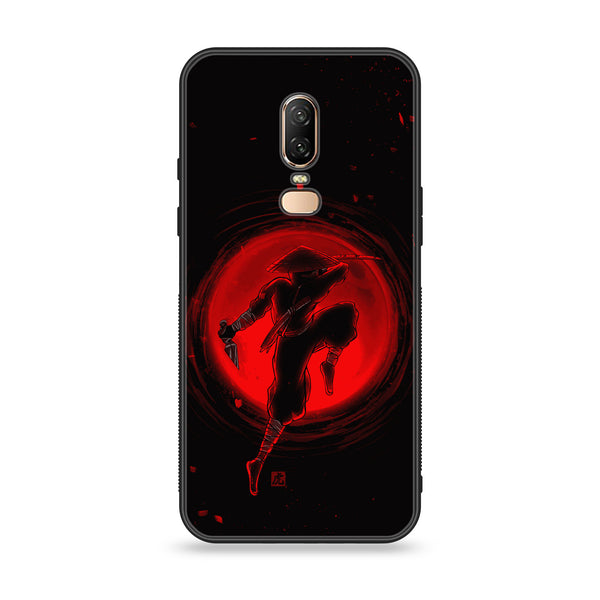 OnePlus 6 - Ninja  Design 5- Premium Printed Glass soft Bumper shock Proof Case CS-10699