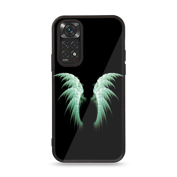 Xiaomi Redmi Note 11 Pro Angel Wings Series  Design 5 Premium Printed Glass soft Bumper shock Proof Case  CS-19049