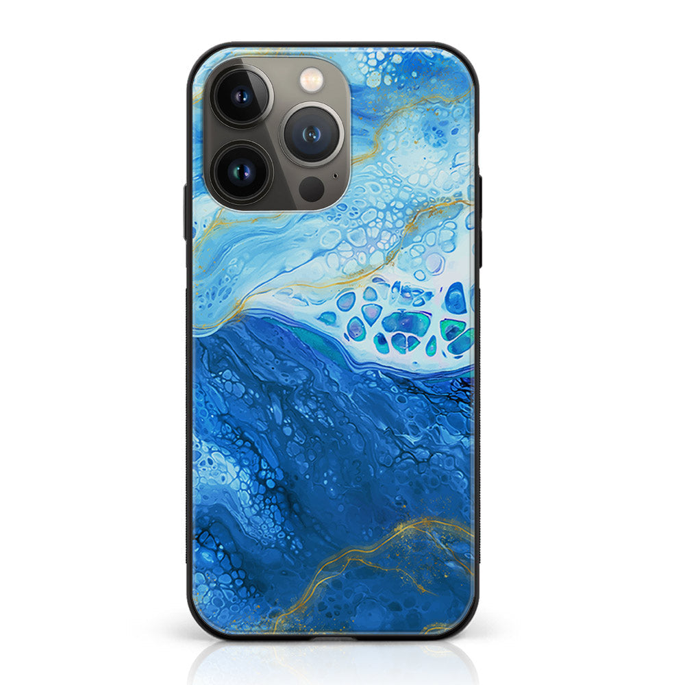 iPhone 12 Pro  - Blue Marble V 2.0 Series - Premium Metal Printed soft Bumper shock Proof Case