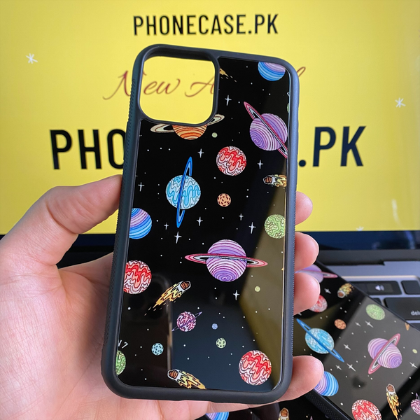 iPhone 11 Pro  - Universe Art - Premium Printed Glass soft Bumper shock Proof Case CS-260