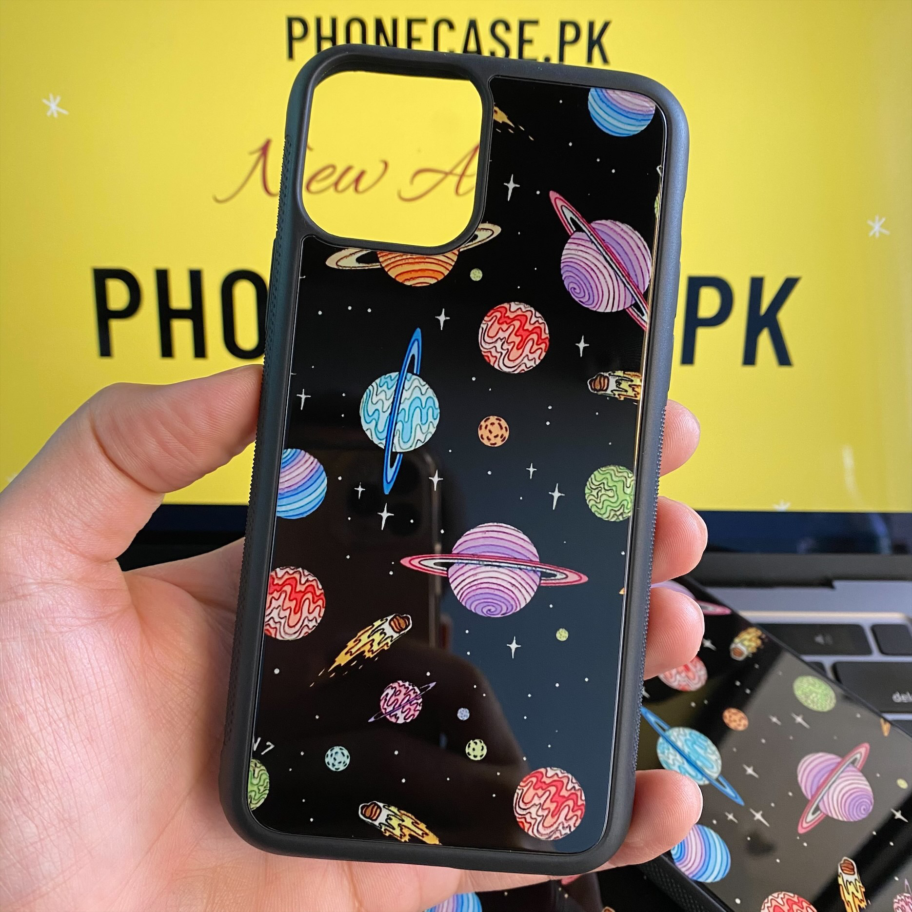 iPhone 11 Pro  - Universe Art - Premium Printed Glass soft Bumper shock Proof Case CS-260