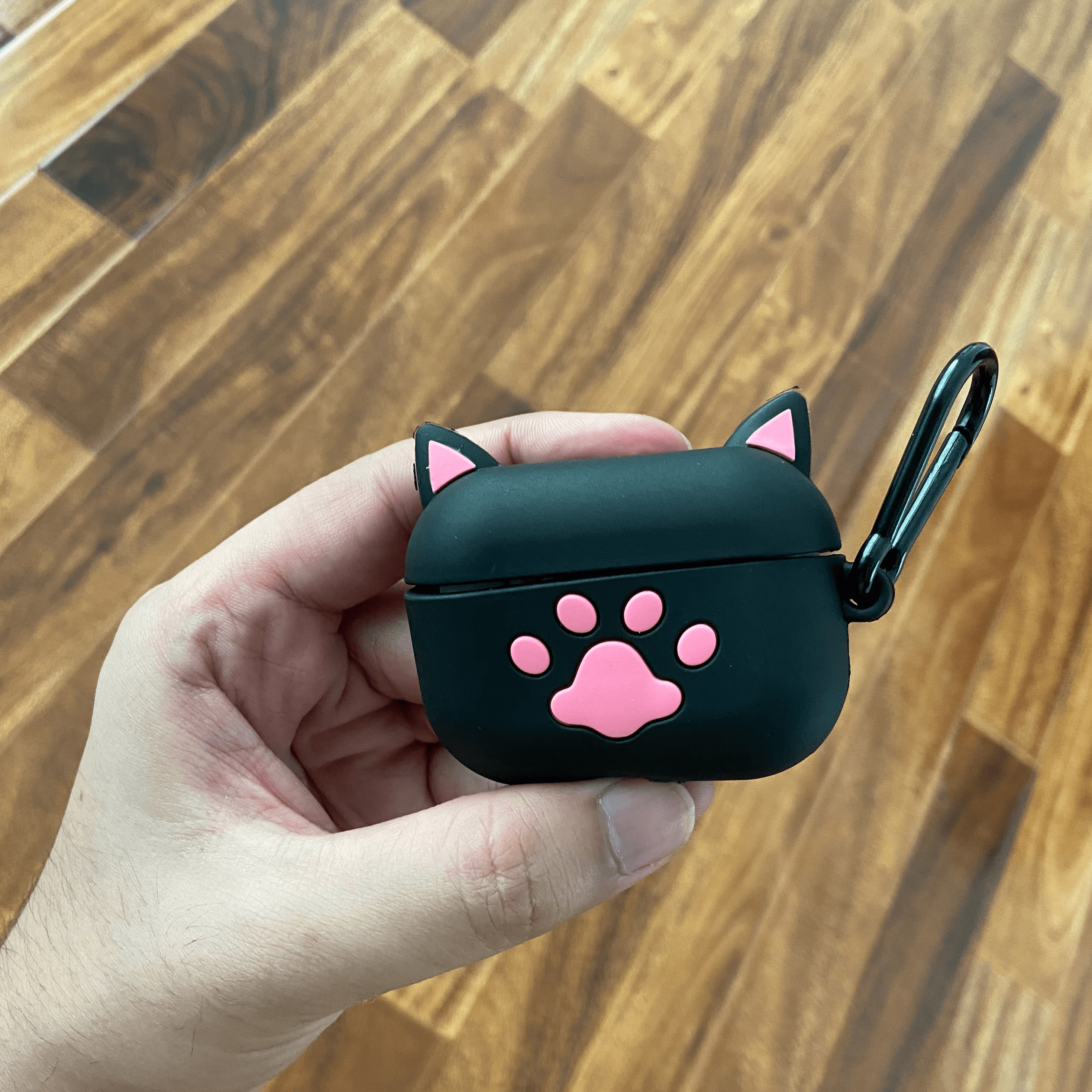 Airpods Pro Cat Paw Shock proof Case with holding clip