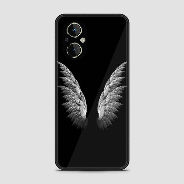 OnePlus Nord N20 5G - Angel Wings Design 6 - Premium Printed Glass soft Bumper shock Proof Case CS-17039