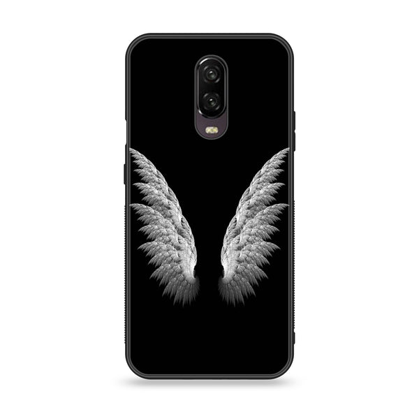 OnePlus 6T - Angel Wings Design 6 - Premium Printed Glass soft Bumper shock Proof Case CS-14352