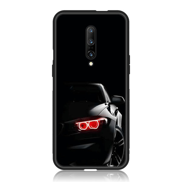 OnePlus 7 Pro - Black Art Design 6 - Premium Printed Glass soft Bumper shock Proof Case CS-21464