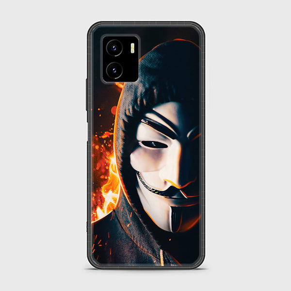 Vivo Y15s  Anonymous 2.0 Design 6 Premium Printed Glass soft Bumper shock Proof Case CS-40807