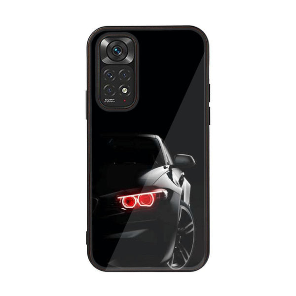 Xiaomi Redmi Note 11s  Black Art Series Design 6 - Premium Printed Glass soft Bumper shock Proof Case CS-18739 CS-35263