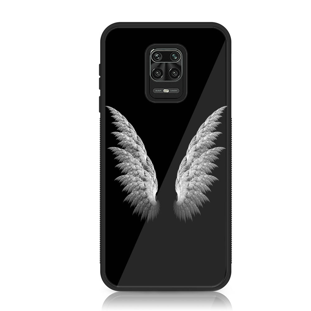 Xiaomi Redmi Note 9 Pro - Angel Wings Series - Premium Printed Glass soft Bumper shock Proof Case