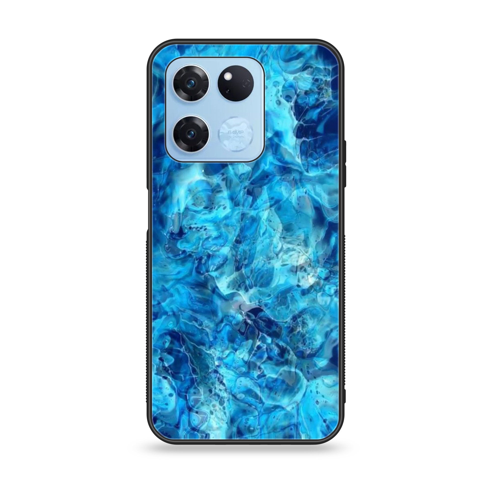 OnePlus Ace Racing - Blue Marble Series - Premium Printed Glass soft Bumper shock Proof Case