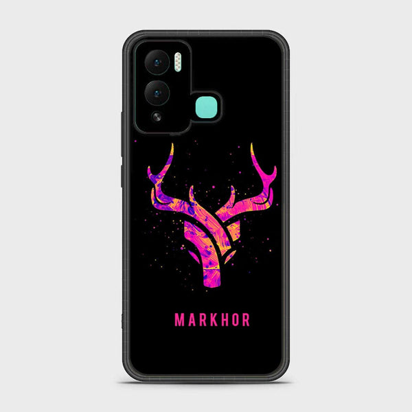 Infinix Hot 12 Play -Markhor Design 6 - Premium Printed Glass soft Bumper shock Proof Case CS-19858