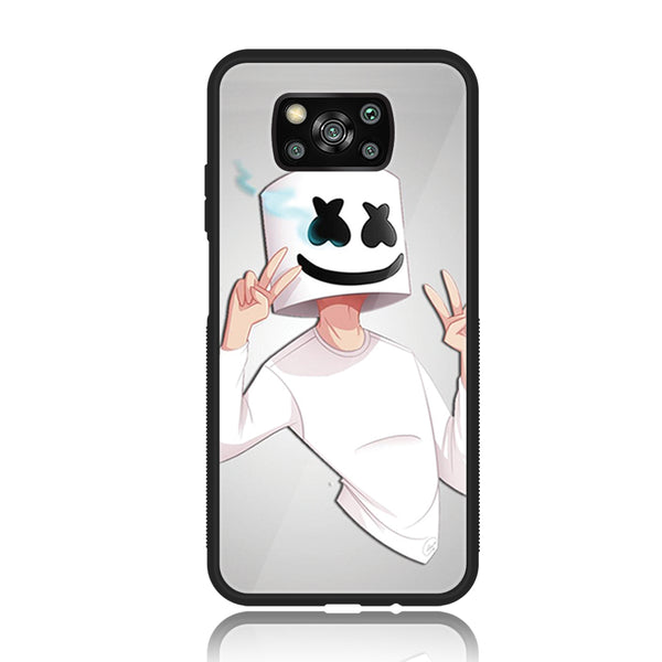 Xiaomi Poco X3/ X3 Pro/ X3 NFC - Cartoon Design 6 - Premium Printed Glass soft Bumper shock Proof Case  CS-33439