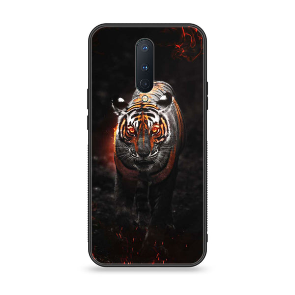 OnePlus 8 - Tiger Art Design 6 - Premium Printed Glass soft Bumper shock Proof Case CS-21725