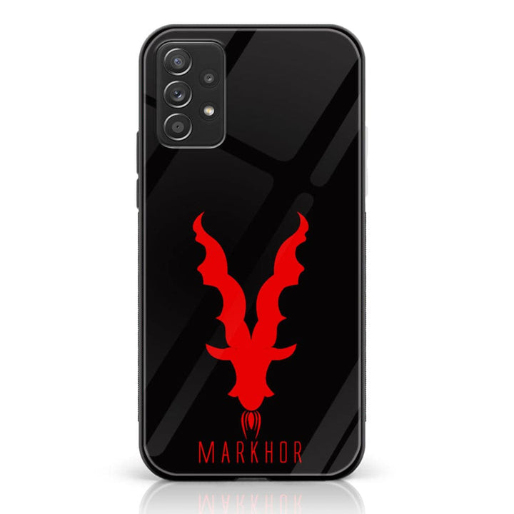 Samsung Galaxy A32 4G- Markhor Design 10 - Premium Printed Glass soft Bumper shock Proof Case CS-16590 CS-25750