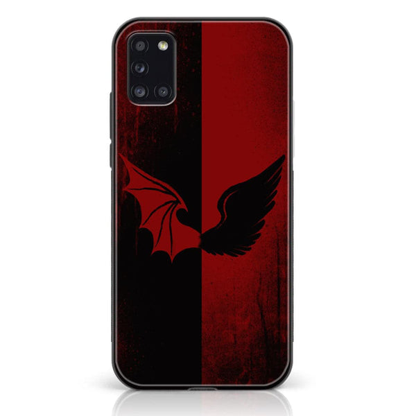 Samsung Galaxy A31 - Angel Wings 2.0 Design 6 - Premium Printed Glass soft Bumper shock Proof Case CS-22392