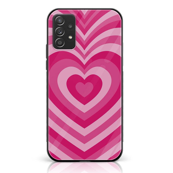 Samsung Galaxy A33 - Heart Beat Series Design 6  - Premium Printed Glass soft Bumper shock Proof Case  CS-20051