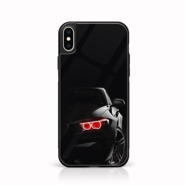 iPhone X/XS - Black Art  Design 6 - Premium Printed Glass soft Bumper shock Proof Case CS-20880