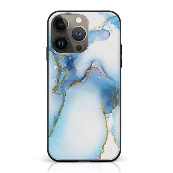 iPhone 12 Pro  - Blue Marble V 2.0 Design 6 - Premium Printed Glass soft Bumper shock Proof Case CS-20570