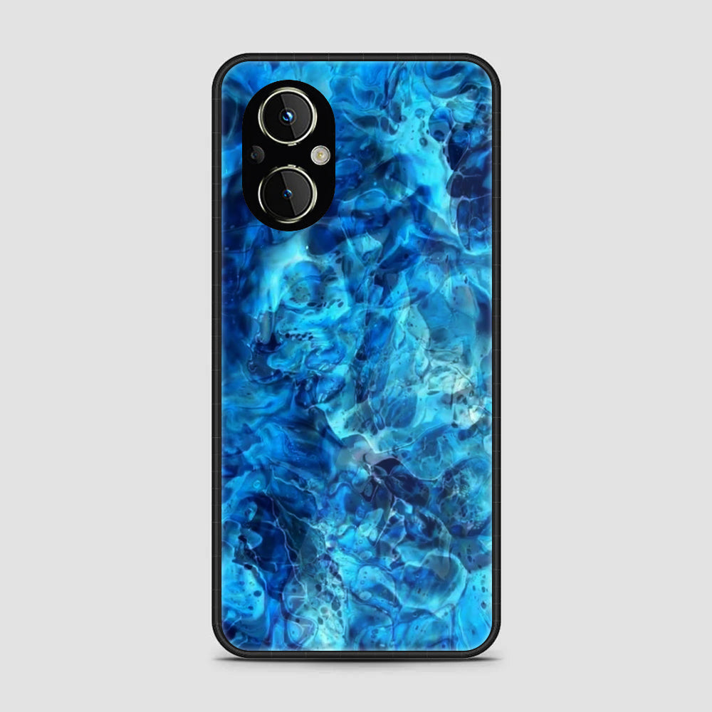 OnePlus Nord N20 5G- Blue Marble Series - Premium Printed Glass soft Bumper shock Proof Case