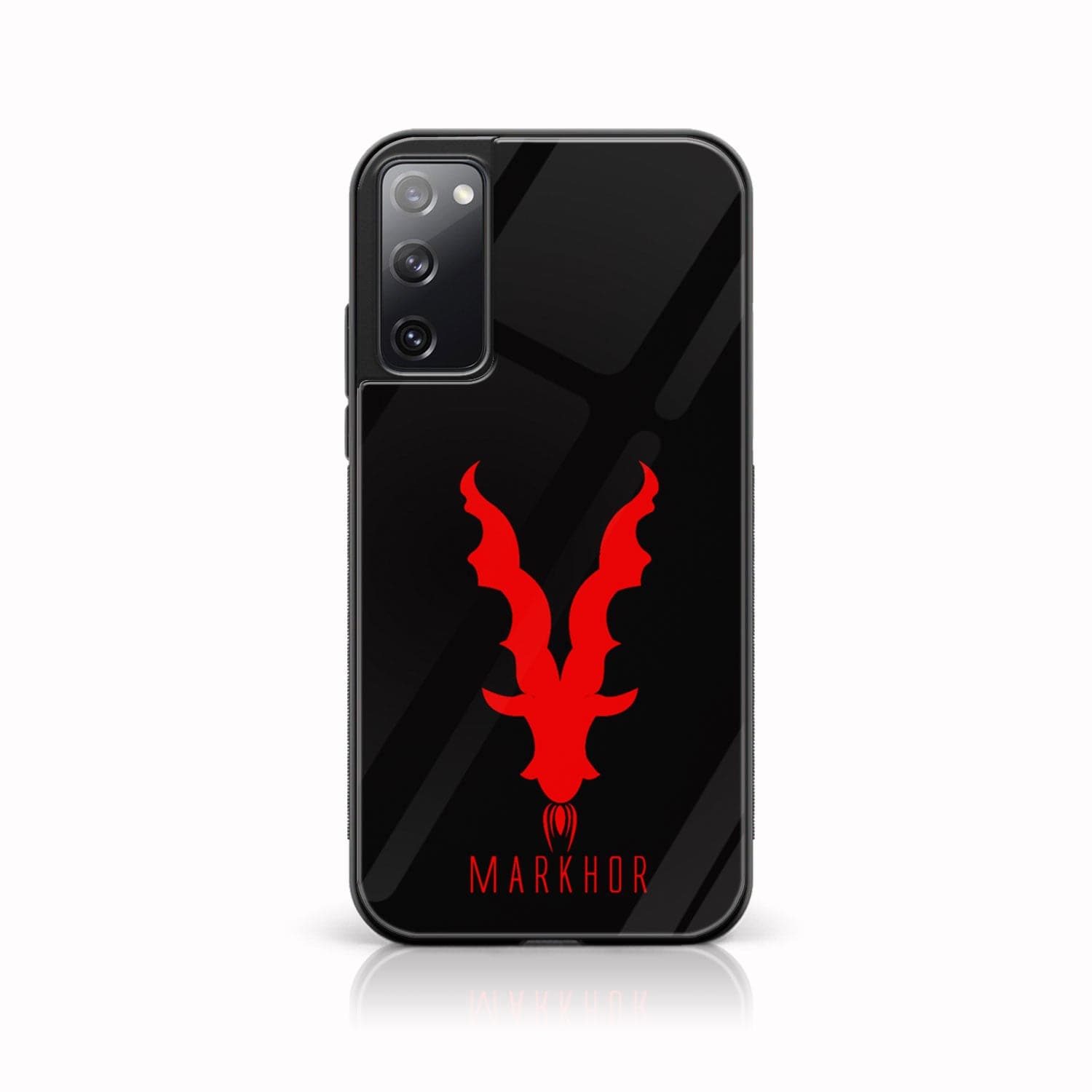 Galaxy S20 FE - Markhor Series - Premium Printed Glass soft Bumper shock Proof Case