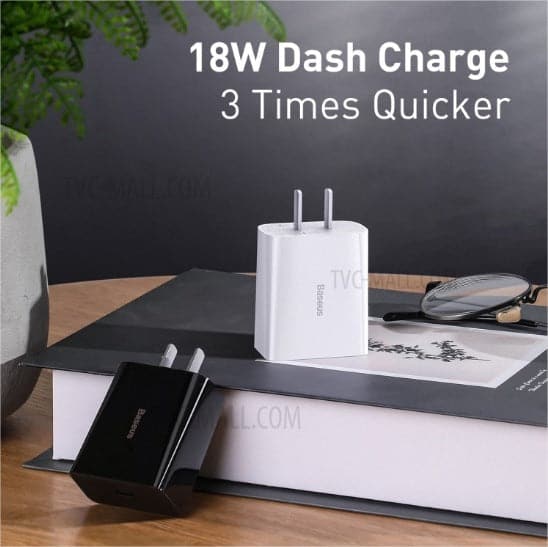 BASEUS Travel Charger Speed Mini PD Single Type-C Quick Charger 18W CN